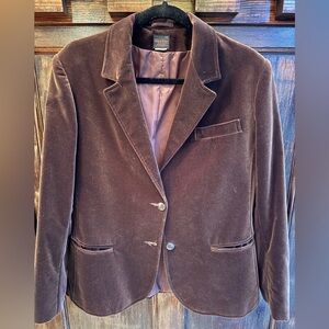 Vintage Velvet Women’s Blazer- Brown S/M
